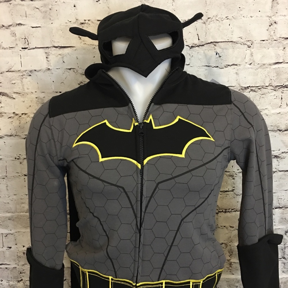 Batman youth hoodie full zip with cape and mask
